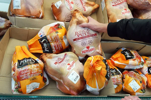 Frozen Turkey packagings — Stock Photo, Image