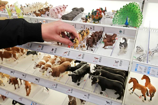 Игрушки животных Шлейха — стоковое фото
