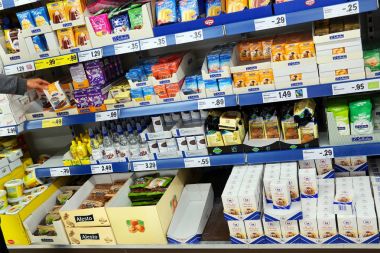 İç Lidl indirim süpermarket 