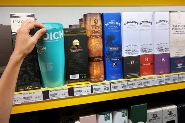 Whisky at a shop — Stock Photo, Image