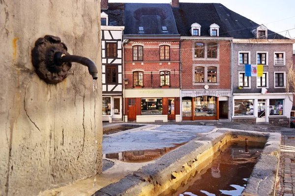 Stavelot Bélgica Mayo 2016 Antiguo Grifo Agua Metal Stavelot Una — Foto de Stock