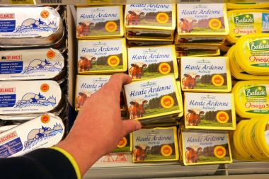 Bölgesel üretilen Ardennes tereyağı