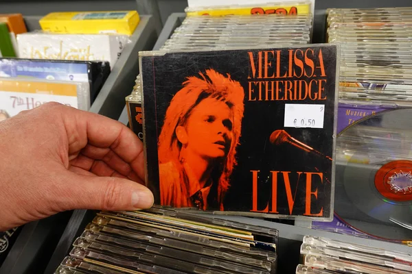 オランダ 2020年1月 Cdアルバム Melissa Etheridge Live 1988 アメリカのシンガーソングライター ギタリスト 活動家メリッサ — ストック写真