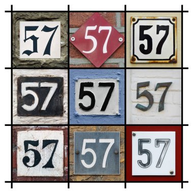 57 numara işareti. 57 Numaralı Ev Kolajı