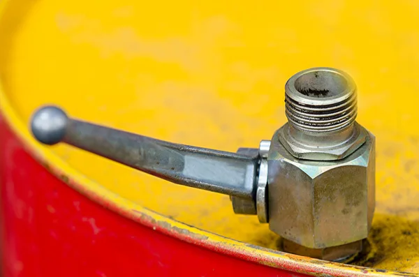 Ball Valve Metal Barrel — Stock Photo, Image