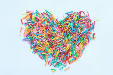 küçük renkli öğelerinin arka plan