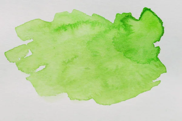 Yeşil sulu boya spot — Stok fotoğraf