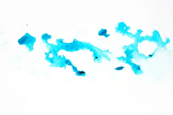 抽象的な手描きの水彩画の背景色が水色 — ストック写真