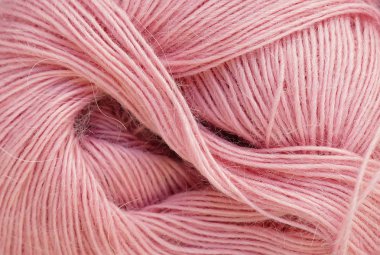 Pembe yün iplik örme için arka planı kapat