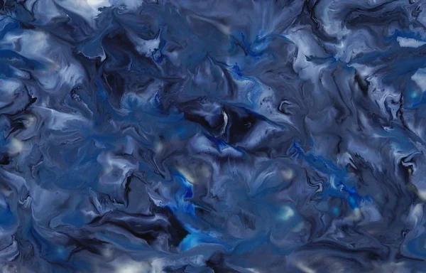 Watercolor abstract blue black color — Stock Photo, Image