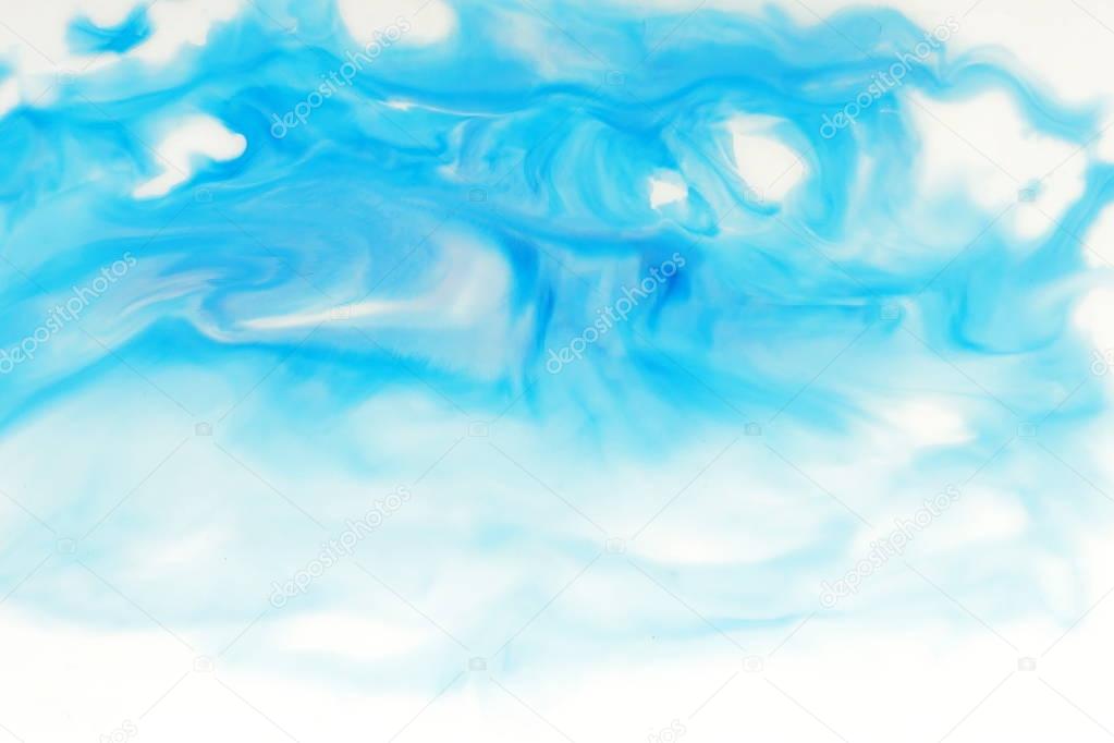 Watercolor abstract blue color