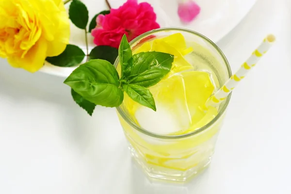 Homemade rose lemonade — Stock Photo, Image