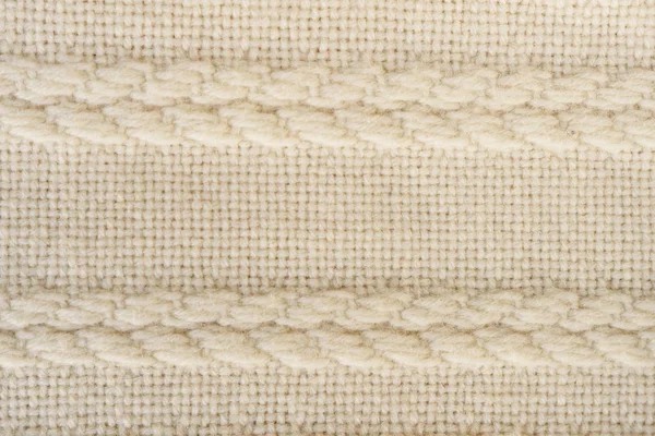 Beige knitted background — Stock Photo, Image