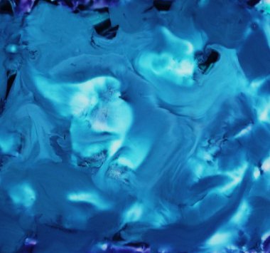 Suluboya mavi renk mermer sıvı doku arka plan