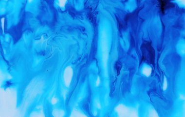 Suluboya mavi renk mermer sıvı doku arka plan