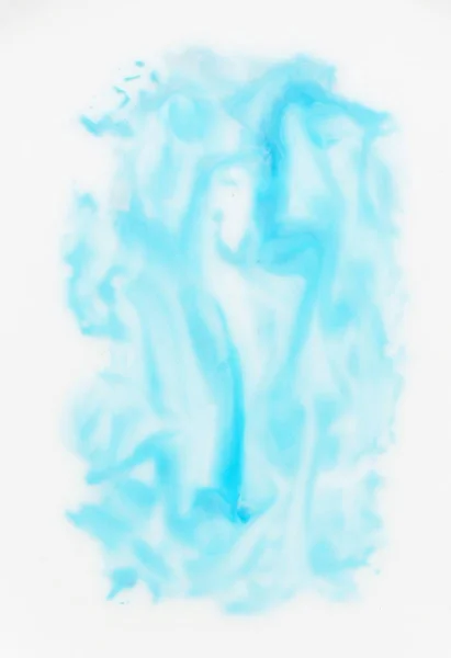 水彩抽象青色液体大理石のテクスチャ背景 — ストック写真