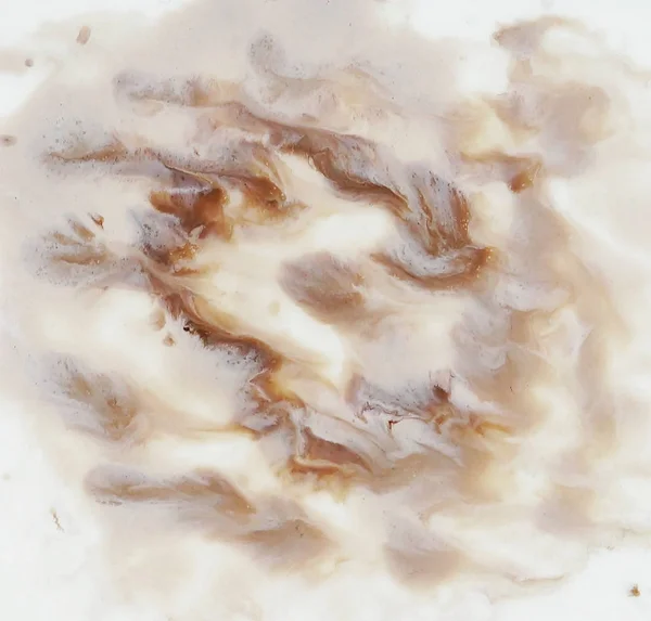Acquerello Astratto Beige Marrone Marmo Liquido Texture Sfondo — Foto Stock