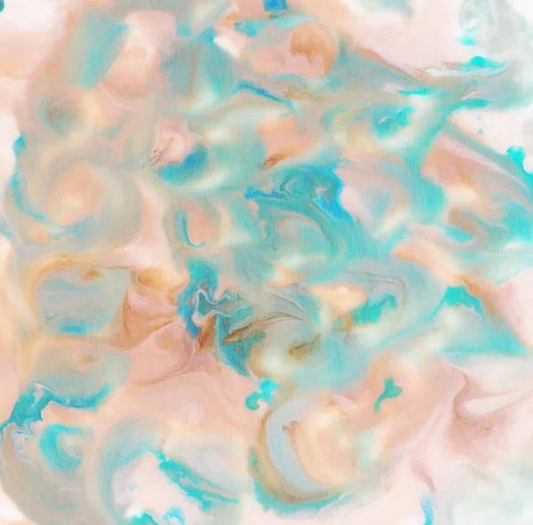Aquarelle Abstraite Couleur Bleu Pastel Rose Marbre Texture Liquide Fond — Photo