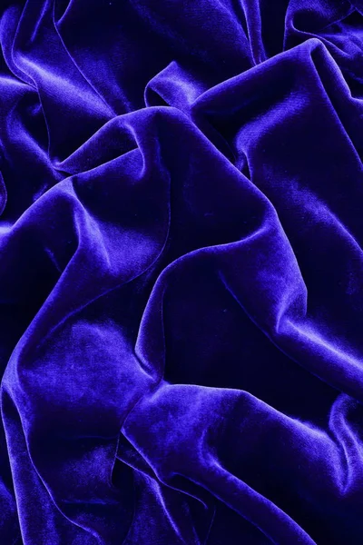 Terciopelo Color Azul Brillante Lujo Caro Fondo Textura Tela Material — Foto de Stock