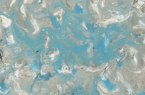 Streszczenie Marmuru Pastel Szary Niebieski Kolor Farby Tła Akrylowa Tekstury — Zdjęcie stockowe