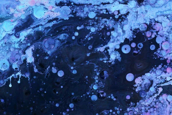 Abstrakta Marmor Mörkblå Färg Måla Bakgrunden Akryl Och Olja Textur — Stockfoto