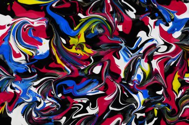 Mermer desenli karışık akrilik doku soyut. Renkli arka plan, duvar kağıdı. Boya karıştırma. Mermer doku