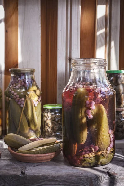 Kavanoz Marine sebze.