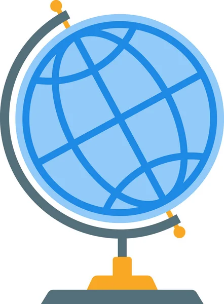 Immagine piatta di Globe — Vettoriale Stock