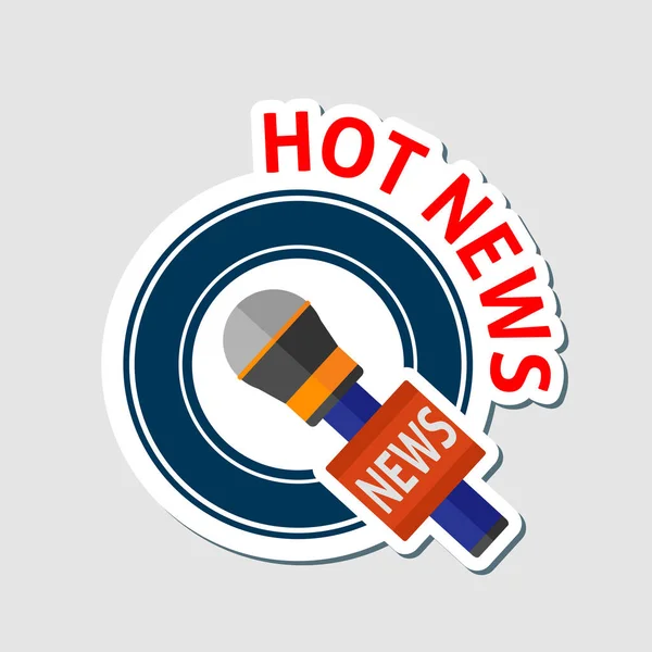 Hot news emblem Stock Illustration