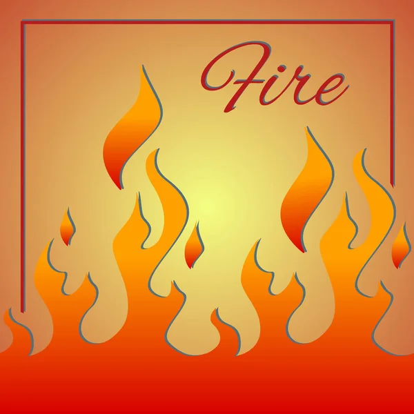 Abstrakcyjne tło pożaru — Wektor stockowy