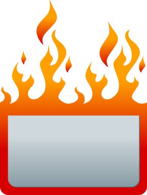 Soyut yangın etiket