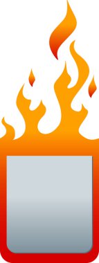 Soyut yangın etiket