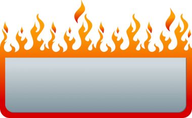 Soyut yangın etiket