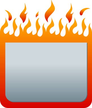 Soyut yangın etiket