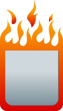 Soyut yangın etiket