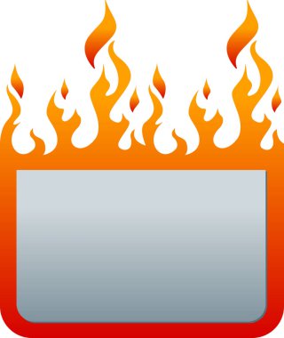 Soyut yangın etiket