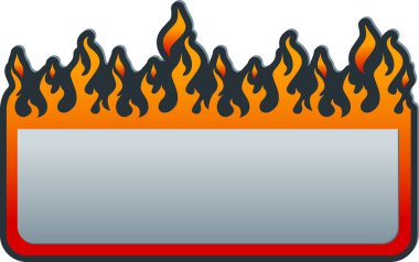 Soyut yangın etiket