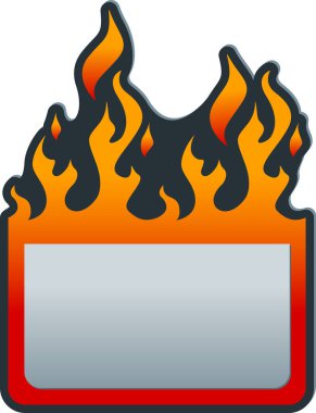 Soyut yangın etiket