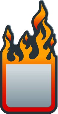 Soyut yangın etiket