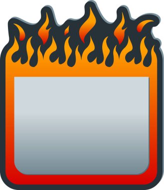 Soyut yangın etiket