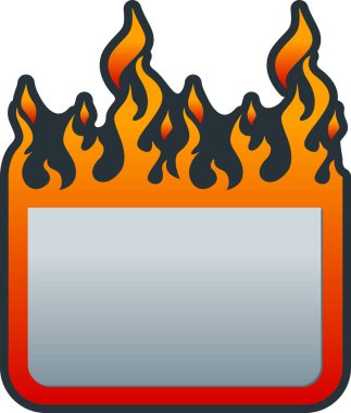 Soyut yangın etiket