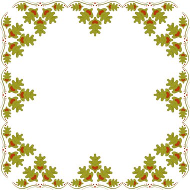 Soyut meşe çerçeve