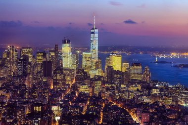 new York'un downtown w özgürlük Kulesi