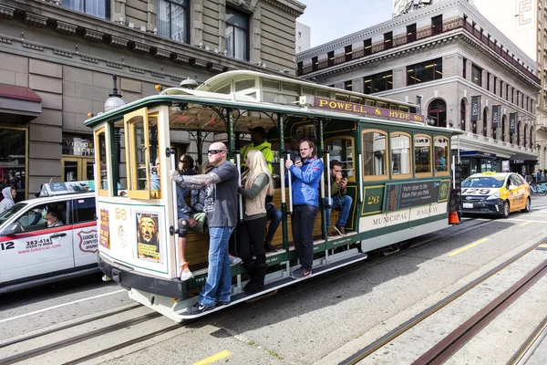 San Francisco, Estados Unidos, El tranvía del teleférico — Foto de Stock