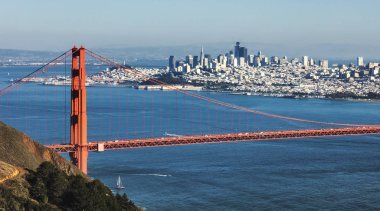 San Francisco Golden Gate Köprüsü ile