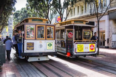 San Francisco Ca, Usa, Historic sokak araba