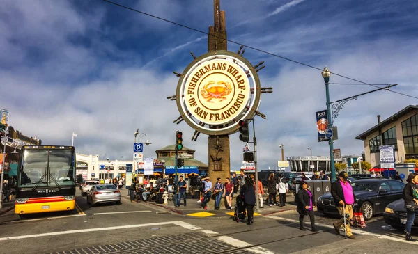 San Francisco, Usa - Fisherman 's Wharf w San Francisco centrum s — Zdjęcie stockowe