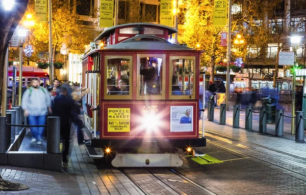 San Francisco-Usa, stacji kolejki linowej tramwaj — Zdjęcie stockowe