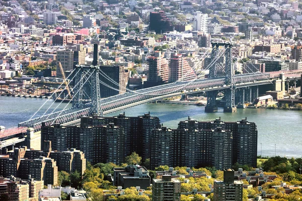 纽约威廉斯堡大桥 免版税图库照片