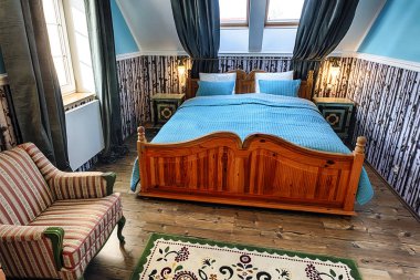 Lüks otel odasının içi